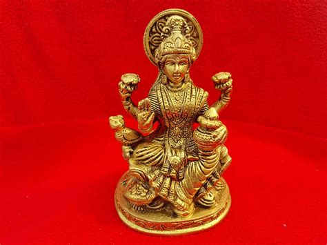 Buy Explore India Brass Four Armed Goddess Laxmi Statue Dhandevi Maa