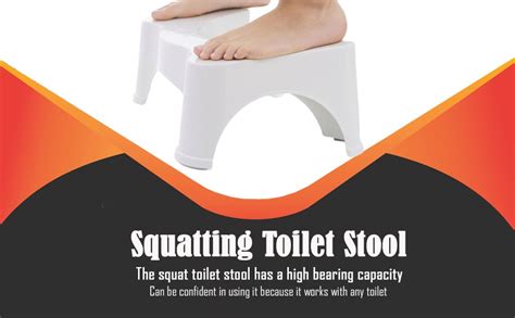 Sashtech Squatting Toilet Stool Non Slip Bathroom Step Up Stool