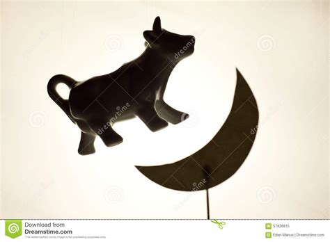The Cow Jumped Over The Moon Stock Photo - Image: 57926815