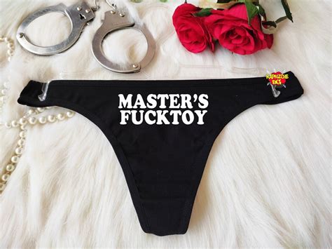 Masters Fucktoy Thong Pantieshotwife Clothing Crotchless Etsy