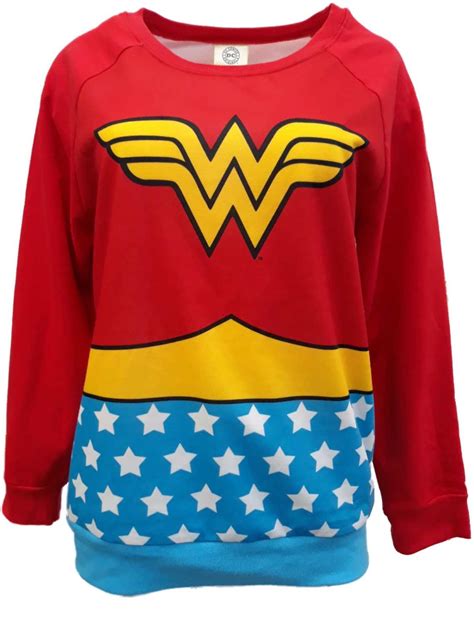 Girls Wonder Woman Super Hero Pullover Sweat Sweatshirt Sweat Shirt