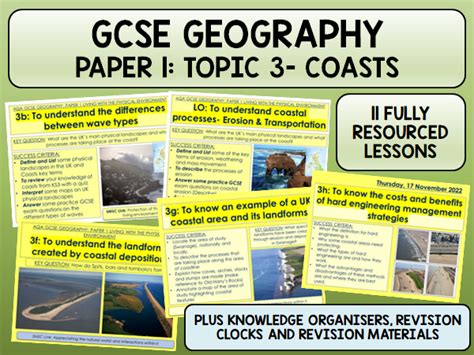 Aqa Gcse Geography Coasts Bundle Teaching Resources