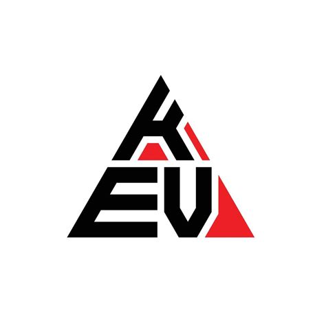 Diseño De Logotipo De Letra Triangular Kev Con Forma De Triángulo