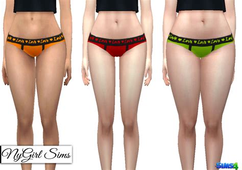 NyGirl Sims 4 Banded Love Panty