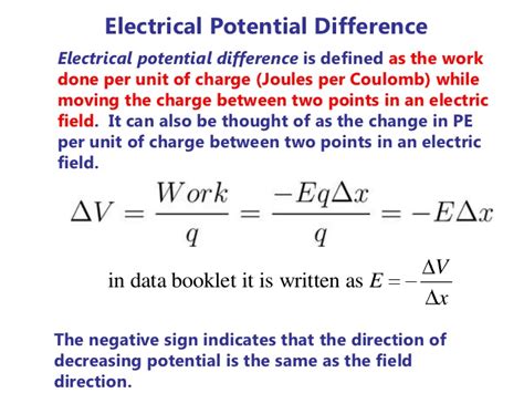 Sep 26, 2011 · therefore, the electric potential of a static electric field is path independent. Ppt djy 2011 topic 5.1 electric potential difference sl