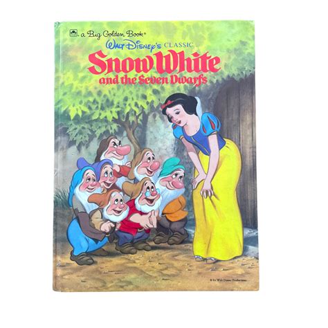 Walt Disneys Classic Snow White And The Seven Dwarfs 1984 Vintage Big
