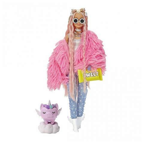 Barbie Extra Doll Fluffy Pink Jacket Mattel Ph