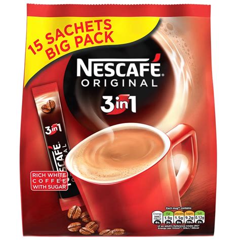 Nescafe Original 3 In 1 Coffee Sachets 15pk Coffee Bandm