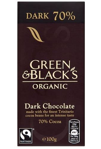 We did not find results for: Green & Blacks Dark Chocolate 70% 100g - Naturally Organic