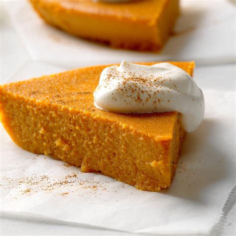 No Crust Pumpkin Pie Recipe Taste Of Home
