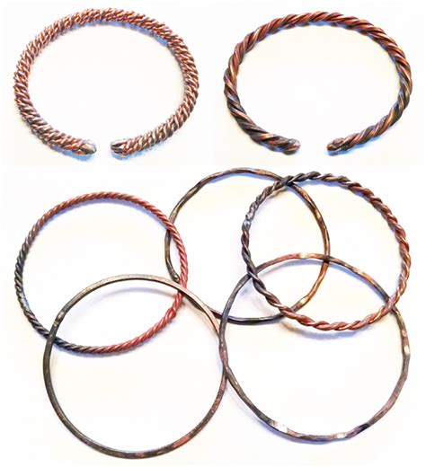 Custom Copper Bangles And Cuffs Brad Greenwood Designs