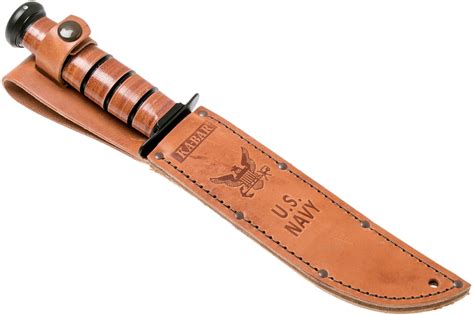 Ka Bar Us Navy Knife 1225 Fixed Knife Leather Sheath