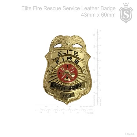 Elite Fire Rescue Service Leather Badge Bfp Suarez Arts