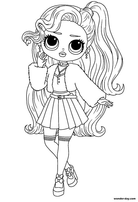 Colouring Pages Lol Omg Printable Candylicious Lol Omg Coloring Page