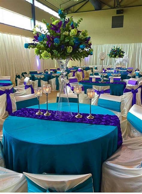 Awesome 39 Gorgeous Purple Turquoise Wedding Decorations Ideas More At