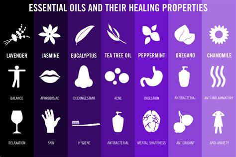 7 Essential Oils And Their Benefits Infographic