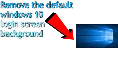 Windows 10 Tip Remove The Default Login Background In Windows 10