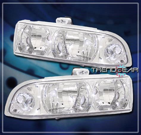 Find 98 04 Chevy S10blazer Pickup Truck Crystal Headlight Lamp Chrome