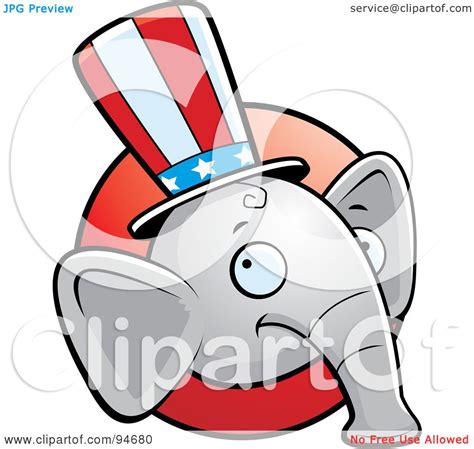 Royalty Free Rf Clipart Illustration Of A Republican