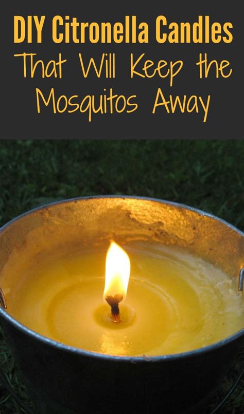 Diy Citronella Candles That Will Keep The Mosquitos Away Citronella
