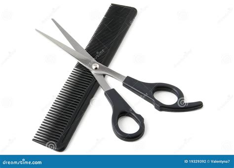 Comb And Scissors Stock Photography Image 19329392