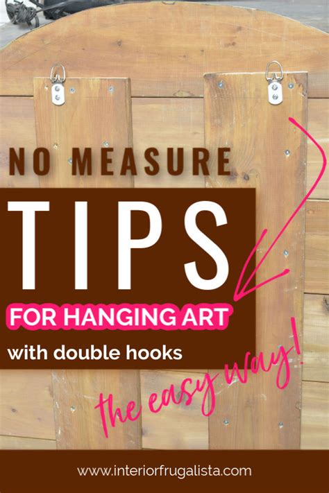 Find paintings from a vast selection of wall hooks & door hangers. No Measure Tip For Hanging Art With Double Hooks | Picture ...