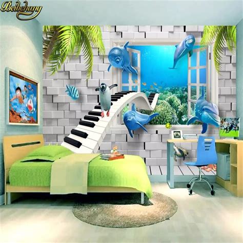Beibehang Custom Underwater World Wallpapers For Living Room 3d