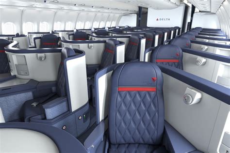 Assentos Da Classe Executiva Airbus A330 300 Da Delta Air Lines Modelo