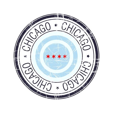 مدينة شيكاغو ختم ناقلات ختم شيكاغو المطاط ختم بصمة المتجه شيكاغو ختم