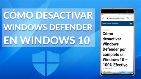 Cómo Desactivar Windows Defender Por Completo En Windows 10 100