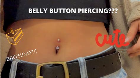 Getting My Belly Button Pierced YouTube