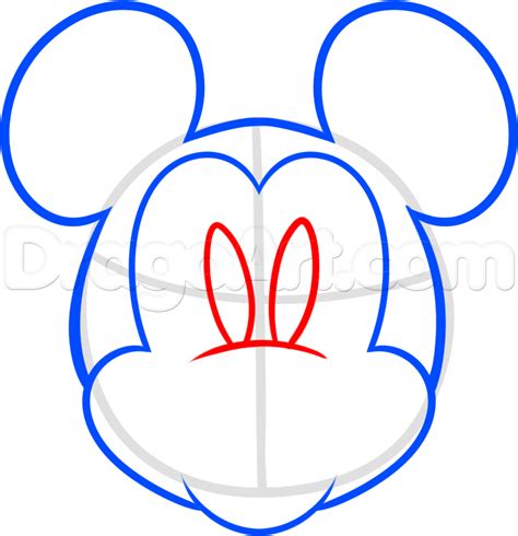 How To Draw Mickey Mouse For Kids Step By Step Disney Characters