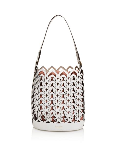 Kate spade bag come in traditional and classic designs as well as quirky statement pieces that are likely to draw attention. Lyst - Kate Spade Medium Perforated Leather Bucket Bag