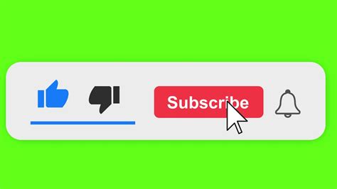 Youtube Like Share Subscribe Animated Button In Green Screen Youtube
