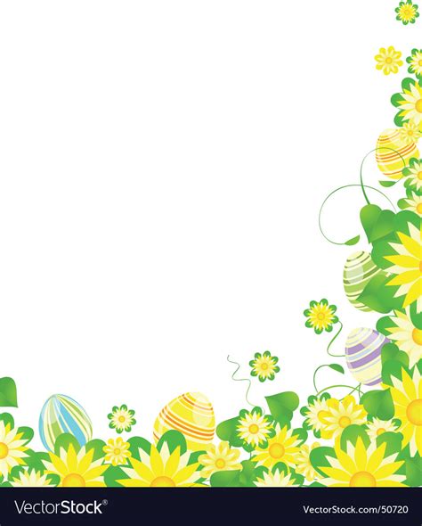Subscribe to the free printable newsletter. Floral easter border Royalty Free Vector Image