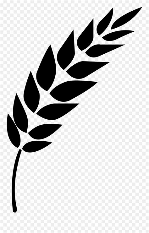 Download Wheat Vector Black And White Wheat Stalk Clipart 847632