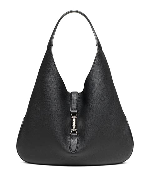 Gucci Jackie Soft Leather Hobo Bag Black Neiman Marcus