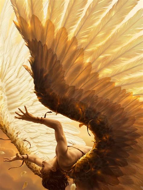 The Fall Of Icarus By Ren Milot Illustration D Cgsociety Soul