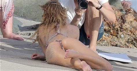 Behind The Scenes Of Candice Swanepoels Thong Bikini Photo Shoot
