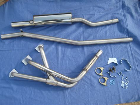 17 Mgb Big Bore Stainless Steel 3 Branch Manifold And Exhaust