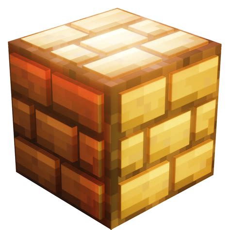 I made a minecraft like golden brick texture. My friend (dupoo) turned into a beautiful 3d block ...