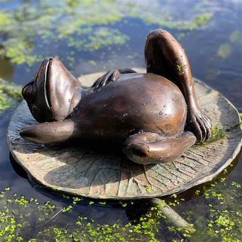 Bronze Frog Fountain Quality Bronze Fountain By Adams Bronze