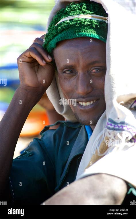 Portrait Of An Ethiopian Man At Market Market Day In Lalibela