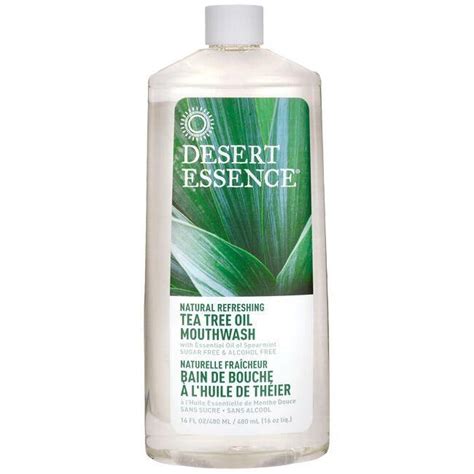 Desert Essence Tea Tree Oil Mouthwash With Spearmint 16 Fl Oz Liquid