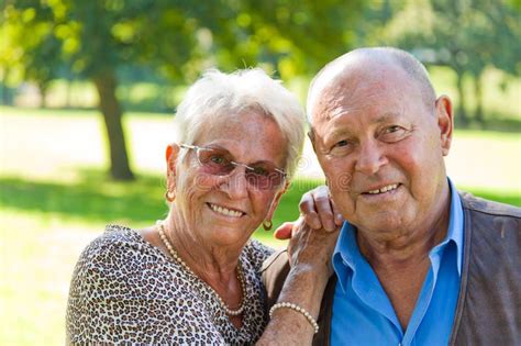 Mature Couple In Love Senior Citizens Portraits Of A Married Couple