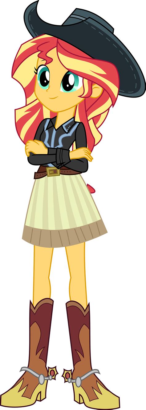 Cowgirl Sunset Shimmer By Aqua Pony On Deviantart