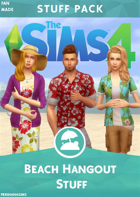 Ferdianasims Beach Hangout Stuff Fanmade Pack Simblr Sims 2 The