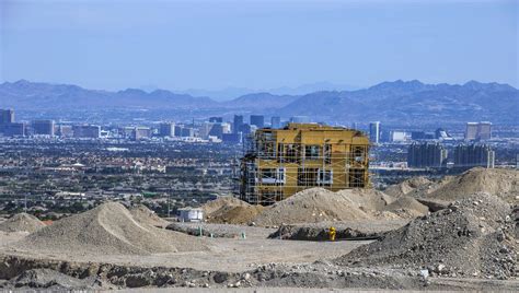 A New Building Is Under Construction North Of West Lake Mead Boulevard