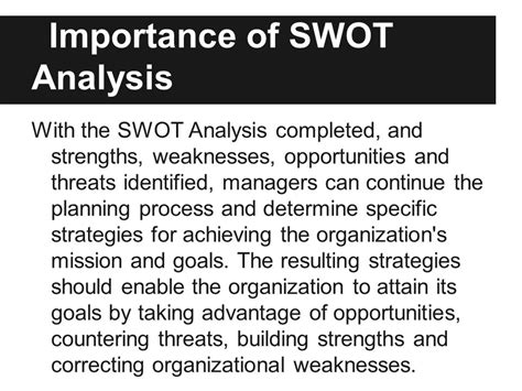This article will give you a rundown on one of the most helpful personal development tools and how you can use it in your if you are considering expanding your enterprise, you might want to write down the current strengths and weaknesses of your business as well as the. SWOT Analysis - Sybest Consultant