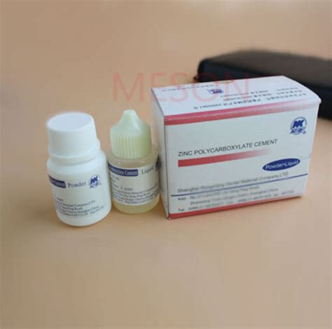 PERMANENT TOOTH FILLING DENTAL CEMENT KIT Zinc Polycarboxylate Cement
